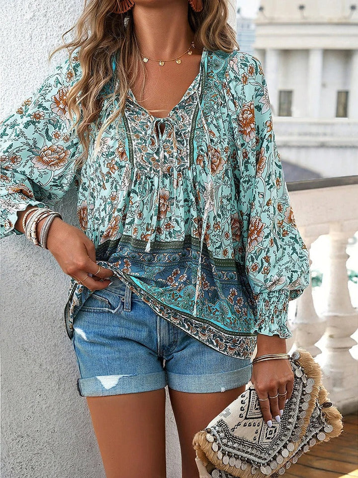 Harley | Boho Floral Top