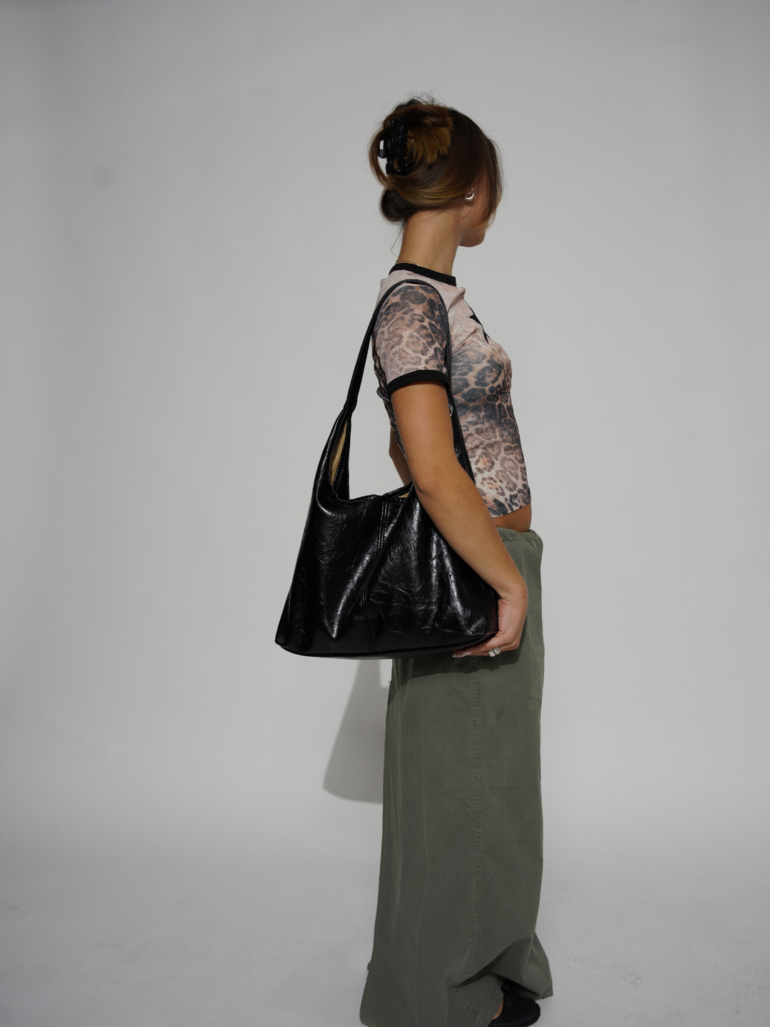 Keeya | Distressed Faux Leather Bag