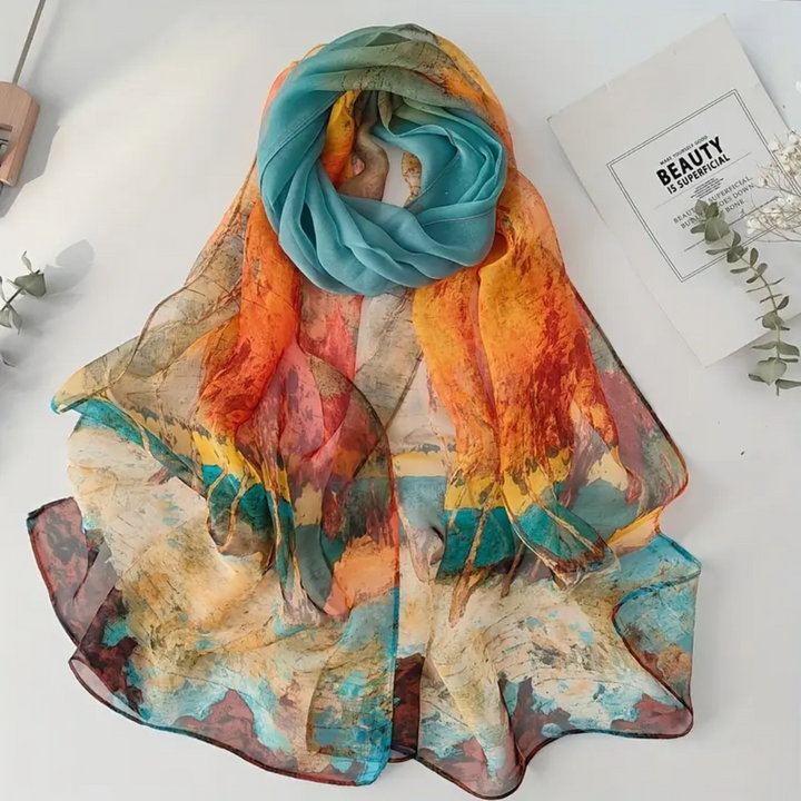 Serena | Woodland Chiffon Scarf