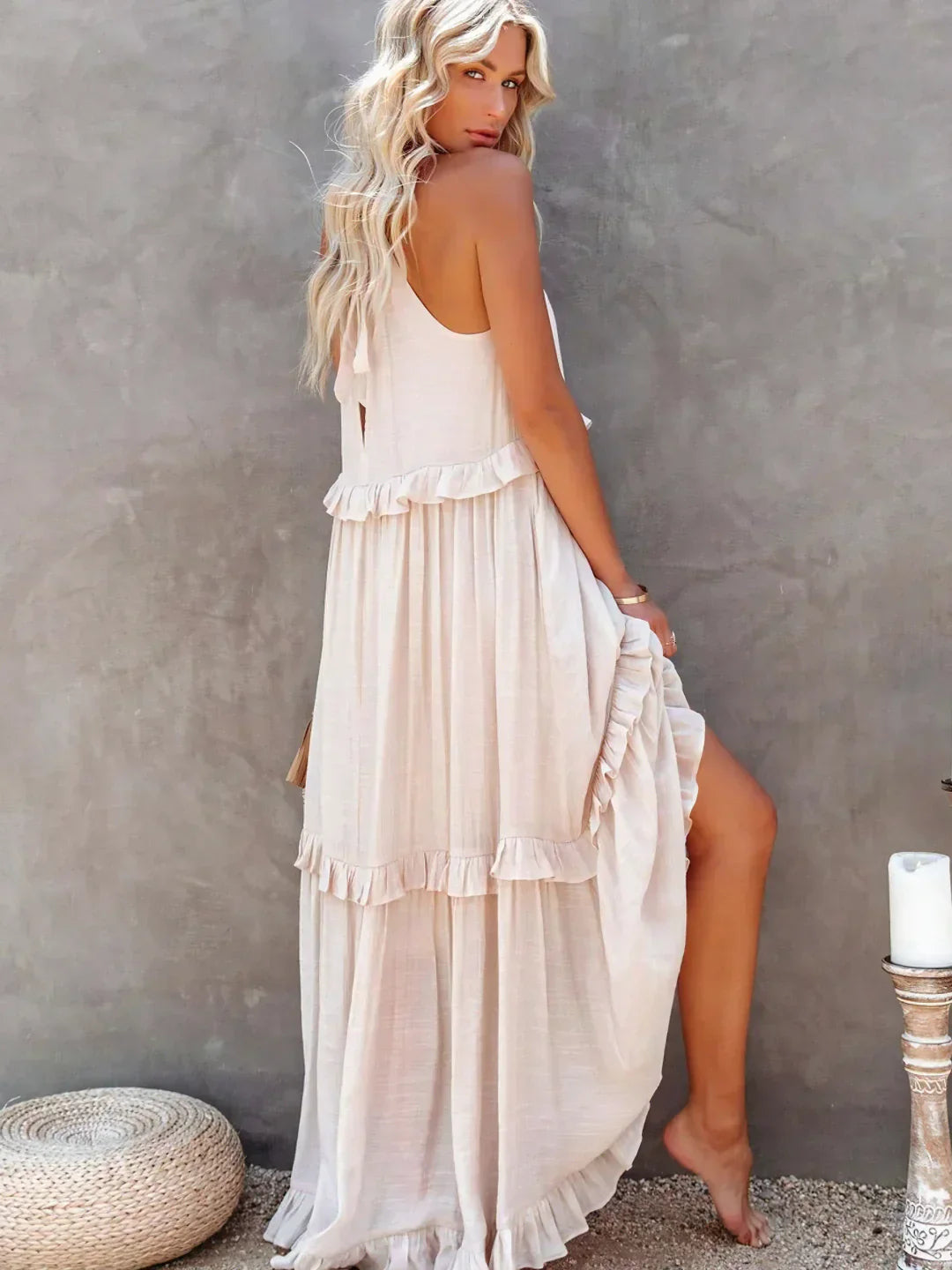 Savannah | Ruffle Maxi Dress