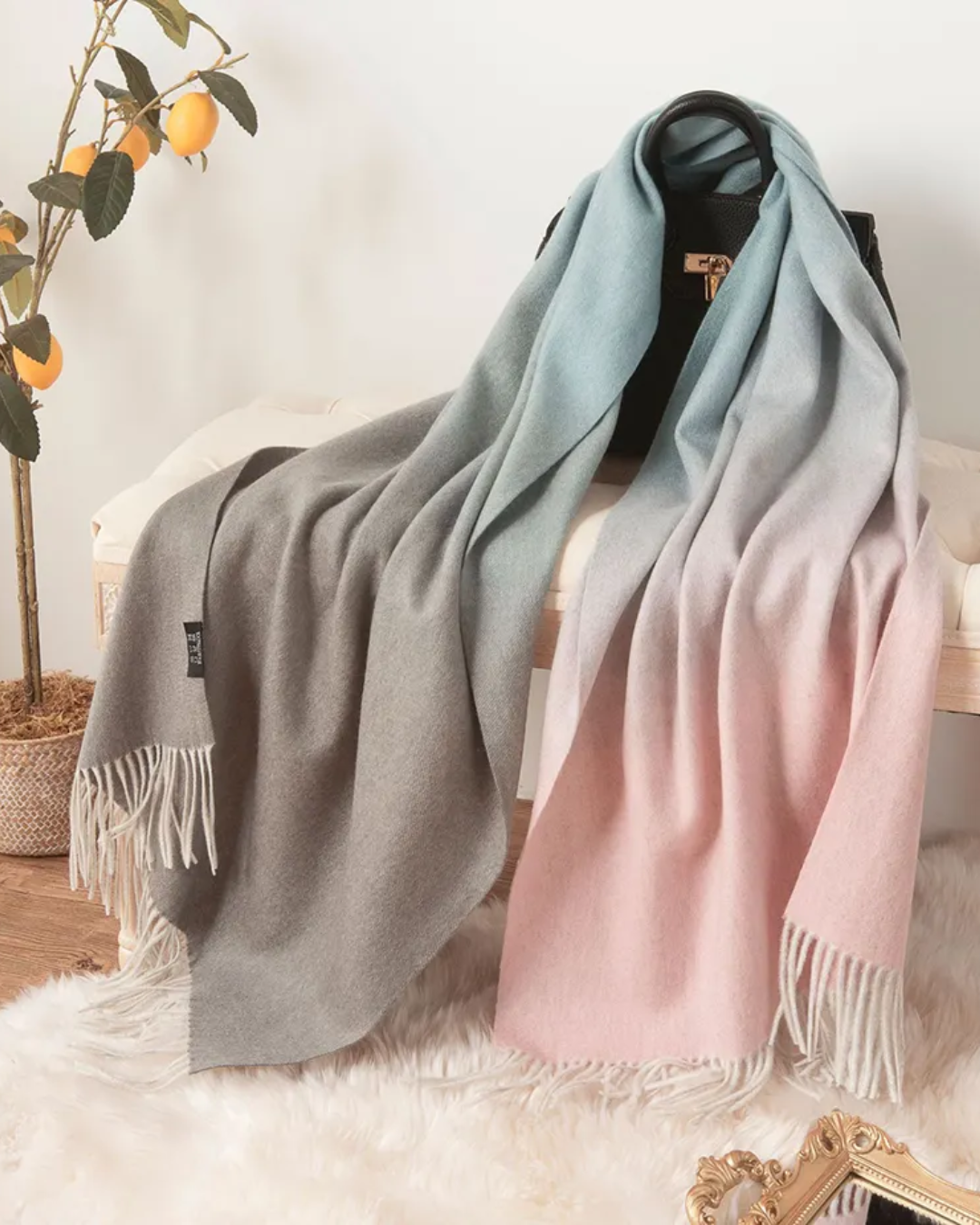 Shirley | Gradient Cashmere Scarf