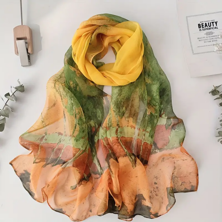 Serena | Woodland Chiffon Scarf