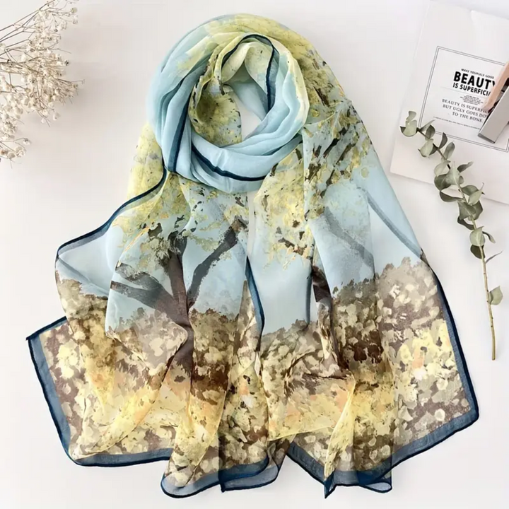 Serena | Woodland Chiffon Scarf