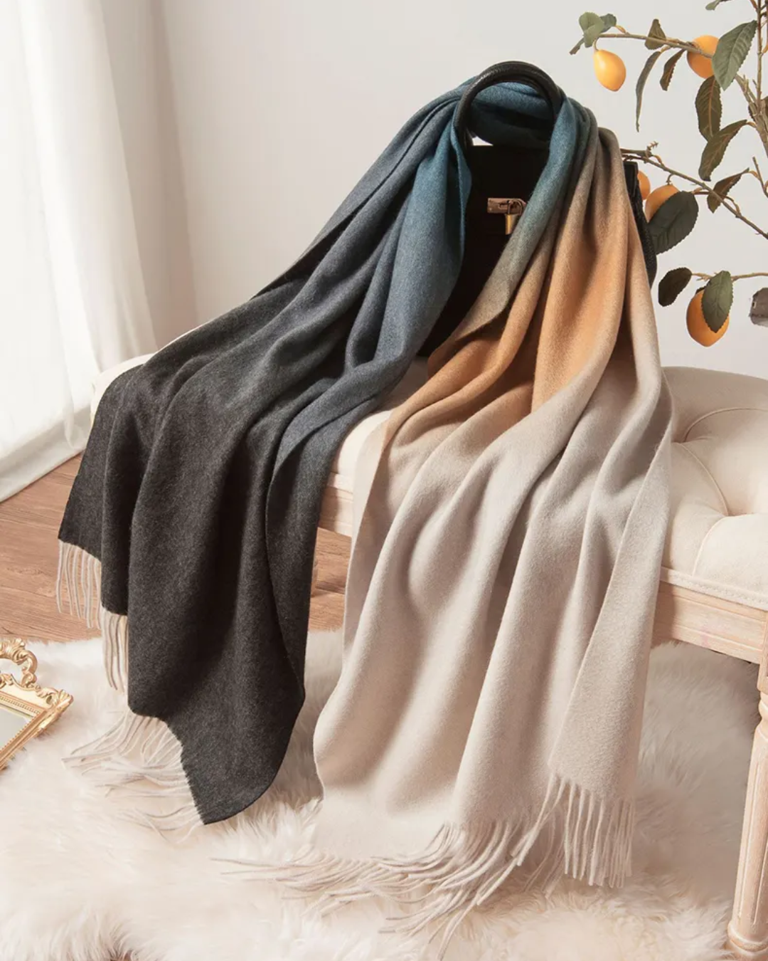 Shirley | Gradient Cashmere Scarf