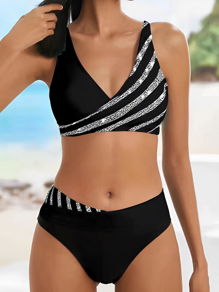 Lastovo | Striped Bikini Set