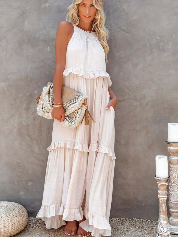 Savannah | Ruffle Maxi Dress