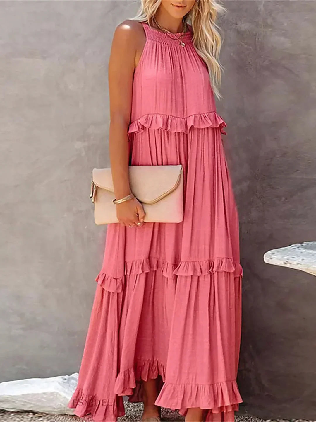 Savannah | Ruffle Maxi Dress