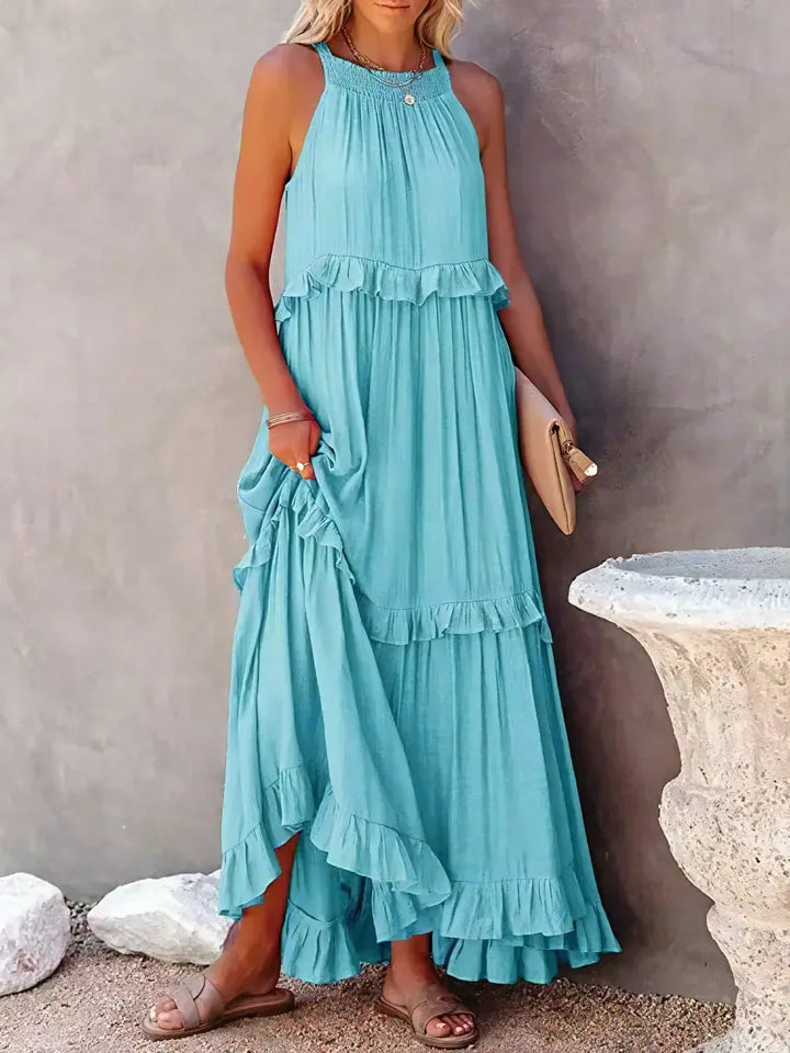 Savannah | Ruffle Maxi Dress