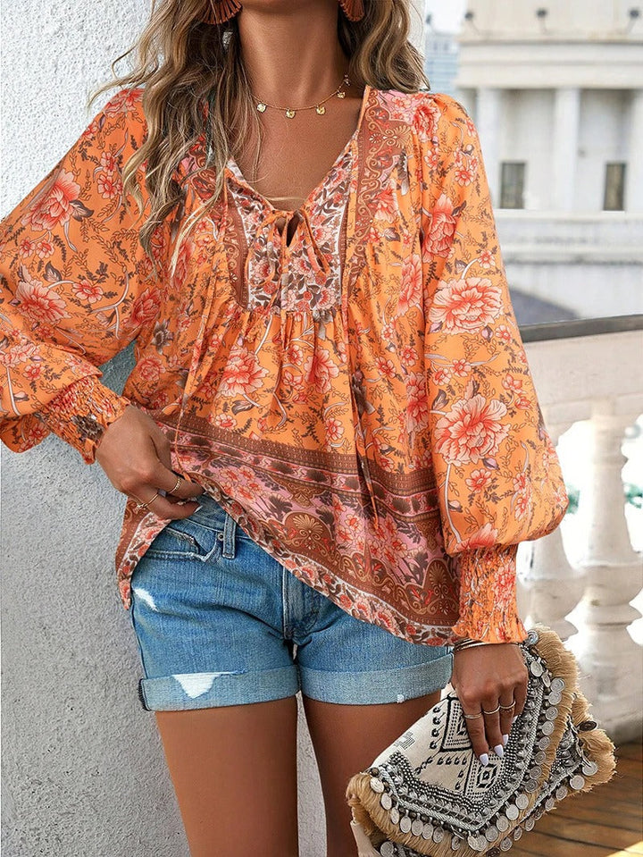 Harley | Boho Floral Top