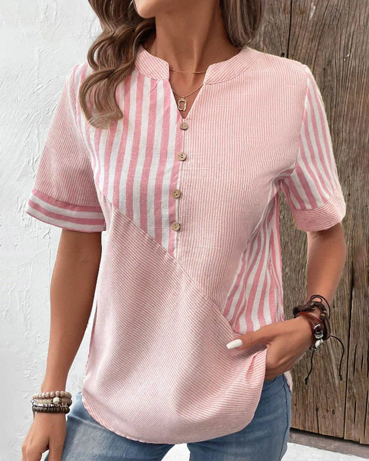 Pia | Soft Striped Blouse