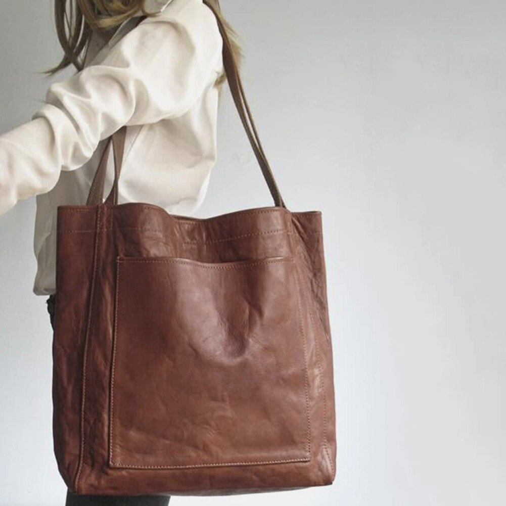 Adler | Large Faux Leather Handbag