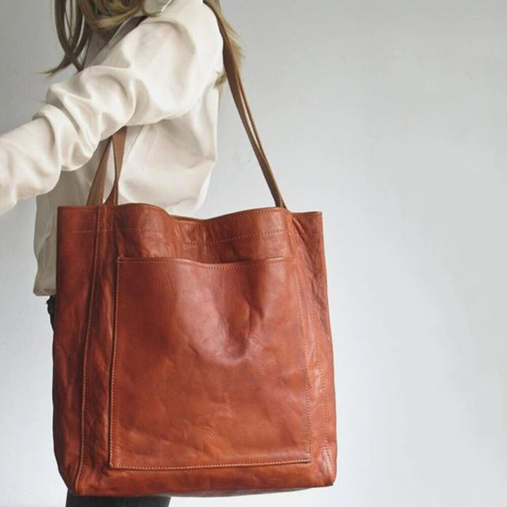 Adler | Large Faux Leather Handbag