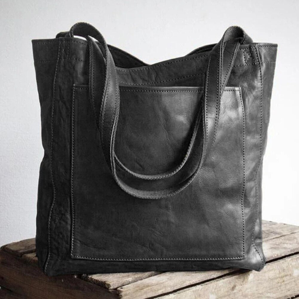 Adler | Large Faux Leather Handbag