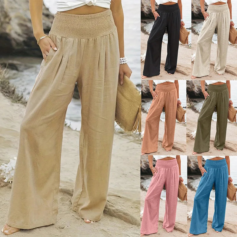 Kinsley | Casual Mid Waist Long Pants