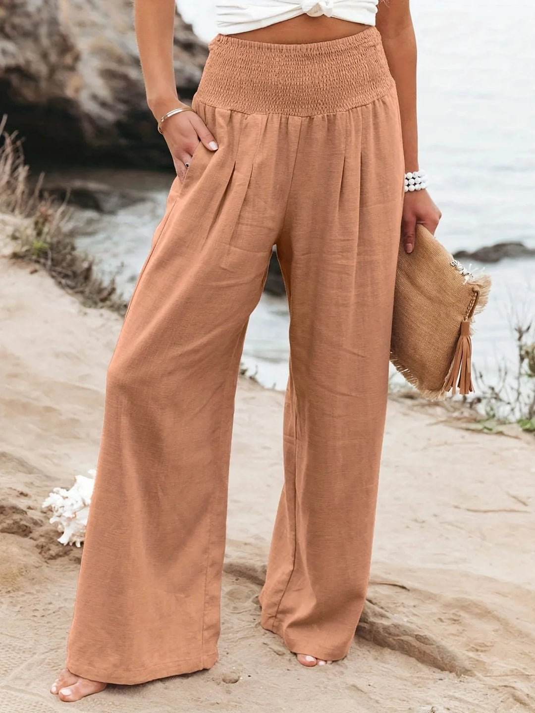 Kinsley | Casual Mid Waist Long Pants