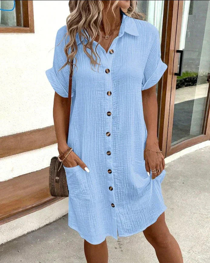 Chloe | Buttoned Polo Dress