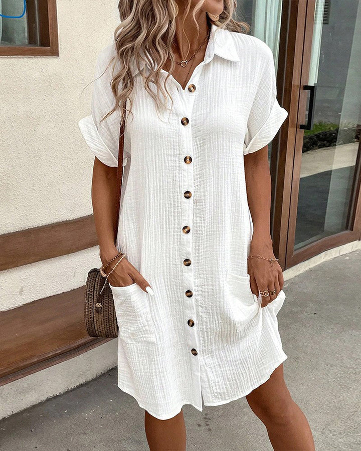 Chloe | Buttoned Polo Dress