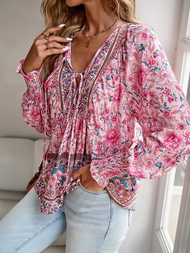 Harley | Boho Floral Top