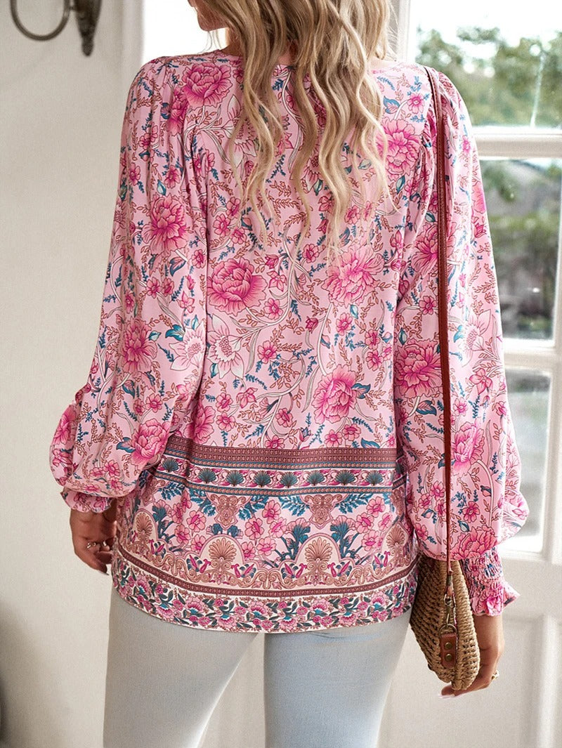 Harley | Boho Floral Top