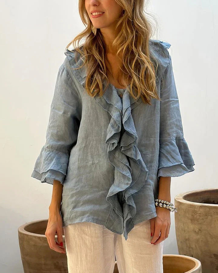 Lilliana | Ruffled Sleeve Shirt