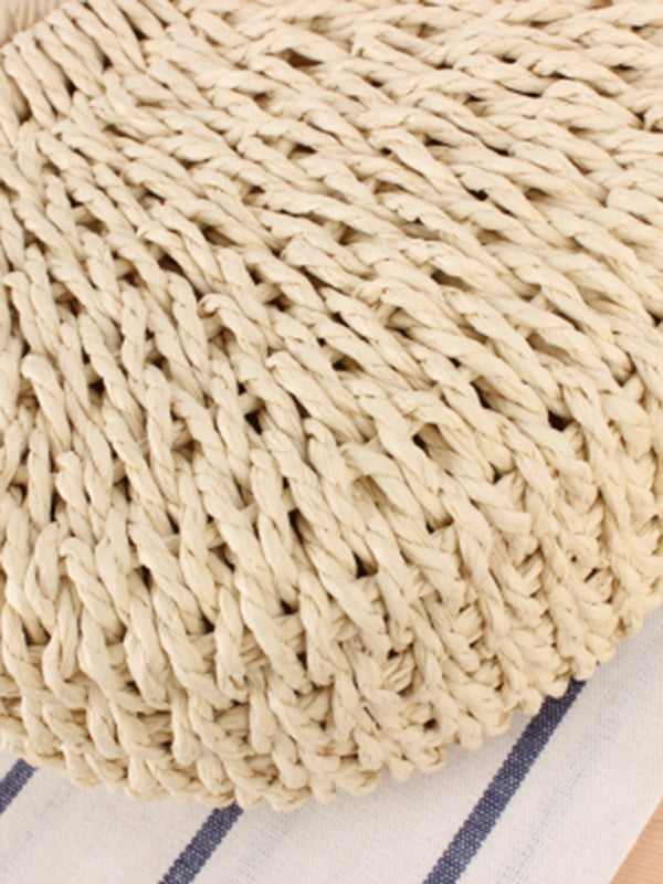 Hilda | Half Round Straw Woven Bag