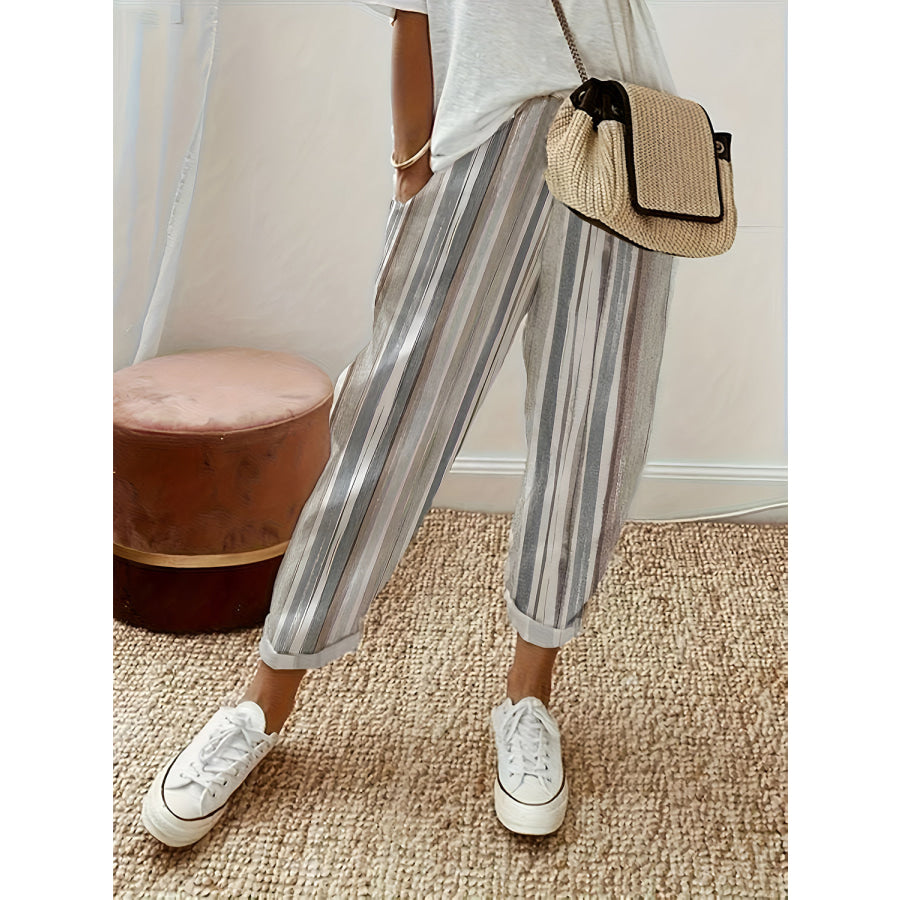 Emilia | Striped Casual Pants