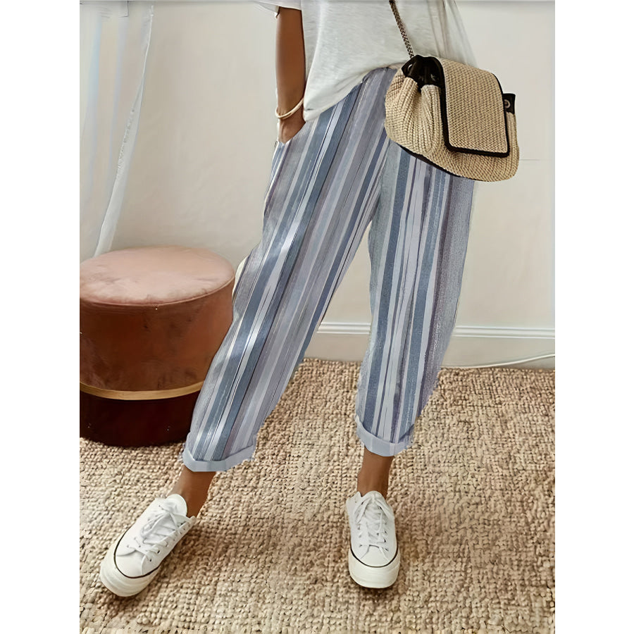 Emilia | Striped Casual Pants